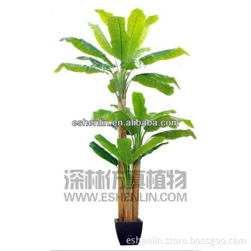 S91906-37 plastic artificial decorative banana tree
